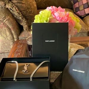 NWT YSL smooth leather shoulder bag